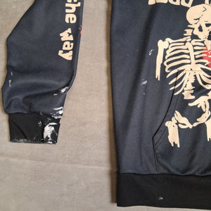 Skeleton Graphic Let Your Heart Lead The Way Black Hoodie Size L 4