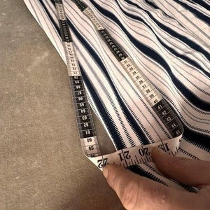 H&M Jumpsuit Womens 4 Navy White Striped Strapless Sweetheart Wide Leg Culotte 4