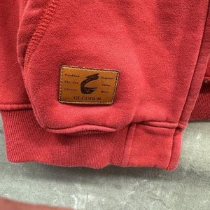 CEGODEN Hoodie Mens 2XL Red Full Zip Fleece Lined Hooded Sweatshirt Streetwear 1
