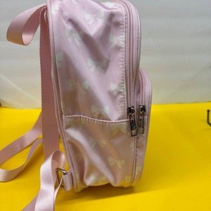 Madden Girl Mini Backpack Pink White Bow Print Detachable Coin Pouch New without 3