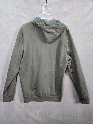 Puma Men's Olive Green Big Logo Pullover Hoodie Sweatshirt Size M 4