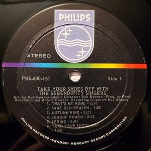 The Serendipity Singers Vinyl Take Your Shoes Off Used 4