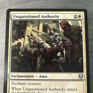 MTG Unquestioned Authority Commander Legends Regular NM 3
