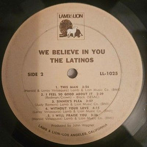 The Latinos We Believe In You Vinyl LP Record Used 4