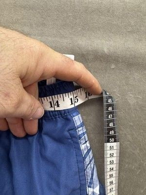 Ron Jon Surf Shop Swim Trunks Mens Medium Blue Red Board Shorts Pre-Owned Good C 5
