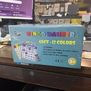 Bingo Dauber 12 Colors 2.14 fl oz Bottles New Sealed 1