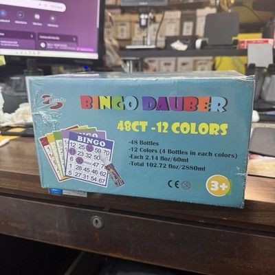Bingo Dauber 12 Colors 2.14 fl oz Bottles New Sealed