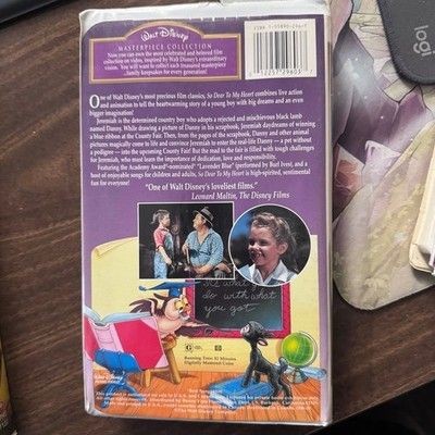 Walt Disney So Dear to My Heart VHS Movie Excellent Used Condition