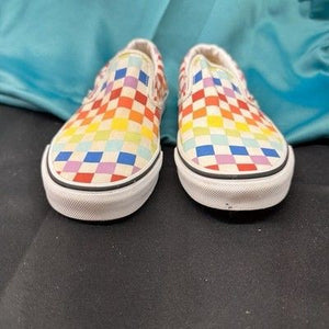 Vans Classic Slip-On Shoes Womens Size 7 Checkerboard Canvas Skate Sneakers 5