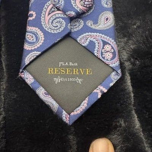 Jos A Bank Reserve Silk Tie Mens Paisley Made Italy Formal Necktie Dress 3