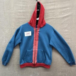 Marvel Comics Spider-Man Hoodie Sweatshirt Boys 5 Blue Red Full Zip Two Tone 1