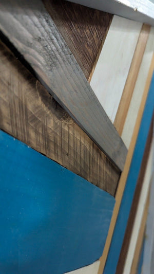 Reclaimed Wood Wall Art Frames Custom Made Heavy Durable Used 4