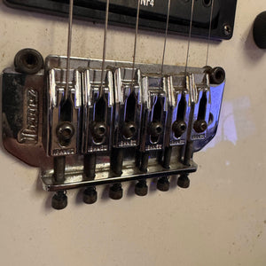 Ibanez White Ibanez RG Series Electric Guitar with Black Headstock 4