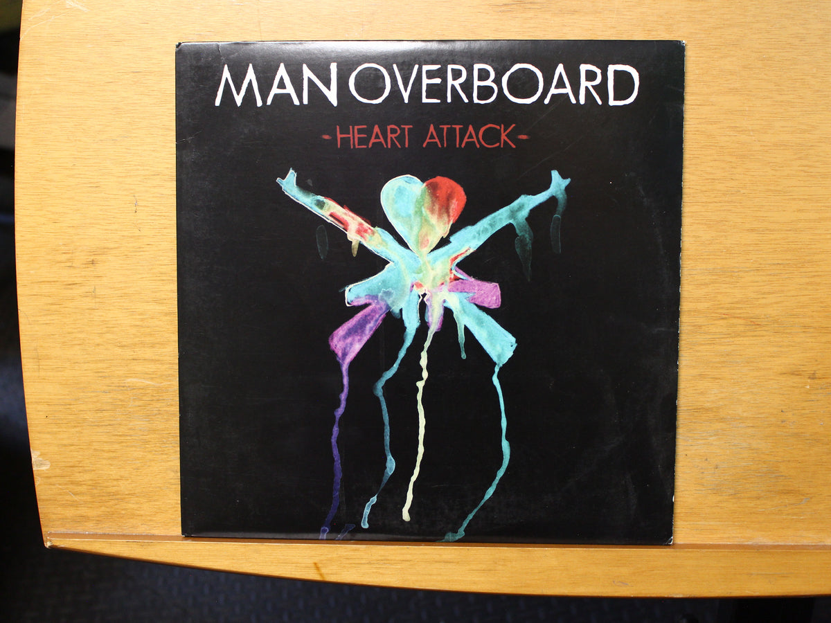 Man Overboard Heart Attack LP Rise Records 1557 Yellow q/ White
