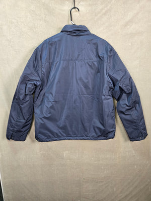 Robert Graham Men's Navy Blue Insulated Full Zip Jacket Stand Collar Winter Coat 2