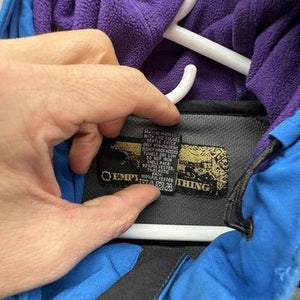 Empyre Mens Medium Blue Green Hooded Fleece Lined Snowboard Jacket Pre-Owned 5