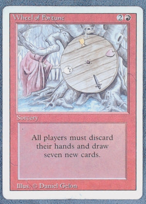 1993 Magic: The Gathering Revised Edition Wheel of Fortune Rare 3ED - LP 1