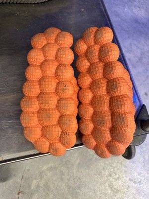 Bubble Slides Mens Size 10 Orange Massage Slippers Comfort Sandals Pre-Owned 5