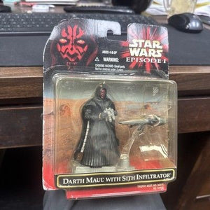 Star Wars Episode I Darth Maul with Sith Infiltrator Hasbro Action Figures NEW 2