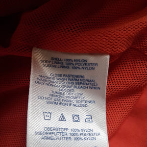 Lands' End Men's Red Nylon Windbreaker Jacket Size L Gently Used Machine Washabl 4