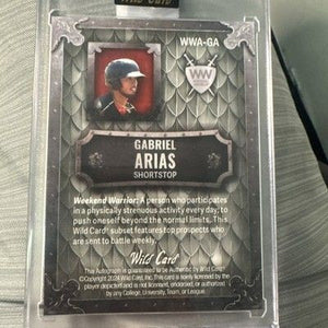 2024 Wild Card Matte Gabriel Arias Auto Autograph 2/2 #WWA-GA DZ875 4