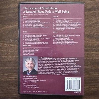 The Great Courses Science of Mindfulness Research Based Path to Well Being Very