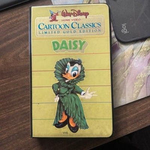Walt Disney Cartoon Classics Daisy VHS Tape Good Condition Limited Gold Edition 1