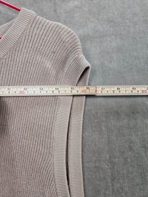COOFANDY Men's Beige Knit Sleeveless Sweater Vest Pullover Size XL NWT 5