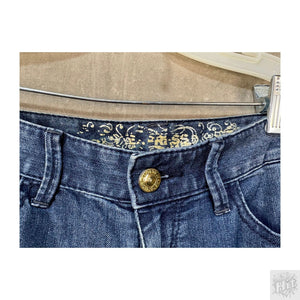 Express Bootcut Women's Jeans Size 9 Medium Wash Distressed 2