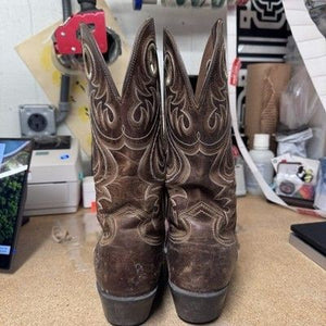 Ariat Ringer Western Boots Mens 12D Brown Leather 14" Cowboy Boots 10051033 3