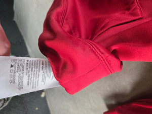Jordan Jumpman Boys Red Dri-Fit Fleece Pullover Hoodie Sweatshirt Sz S 3