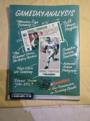 1992 NFL Hall of Fame GameDay Program Autographed Lem Barney Used Signed 3