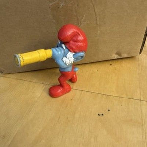 Vintage 2011 McDonalds Smurfs Papa Smurf Toy Figure With Telescope 5