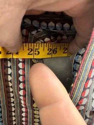 Visconti Black Shirt Mens XL Multicolor Geometric Stripe Button Front Dress 3