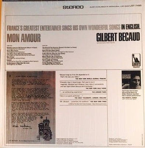 Gilbert Becaud Mon Amour Vinyl LP Record Used French Chanson 3