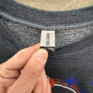 Gildan Sweatshirt Mens Large Dark Gray Heavy Blend Crewneck Pullover Pre-Owned 3