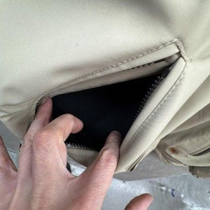 Weatherproof Mens Jacket Extra Large Khaki Hooded Full Zip Softshell Pockets Pre 4