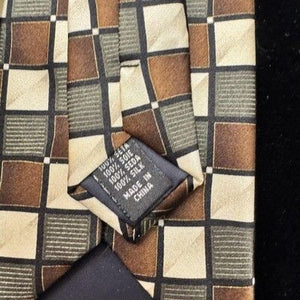 Hermoso Tie Mens Classic Geometric Squares Silk Neckwear Wide Dress Business For 4