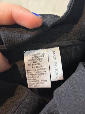 Atelier Dress Pants Black Size 4P Good Condition 73% Polyester Viscose 3