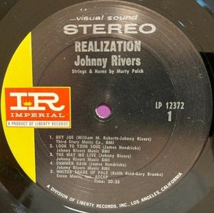 Johnny Rivers Realization Vinyl LP Record Used 5