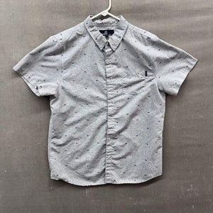 Molokai Surf Co Shirt Mens Extra Large Gray Button Up Short Sleeve Fish Print 4