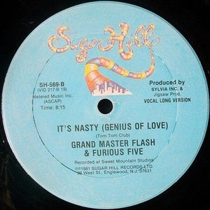 GrandMaster Flash The Furious Five It's Nasty Vinyl Record Used Hip Hop 2