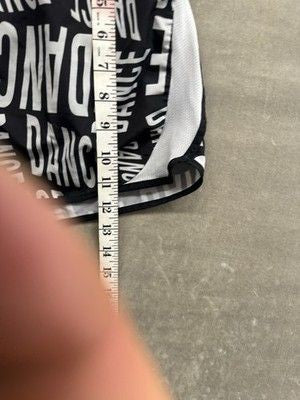Dance Shorts Womens Medium Black White Sport Active Running Brief Liner Pre-Owne 3