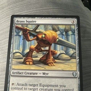 Brass Squire Commander Legends MTG Regular Near Mint 3