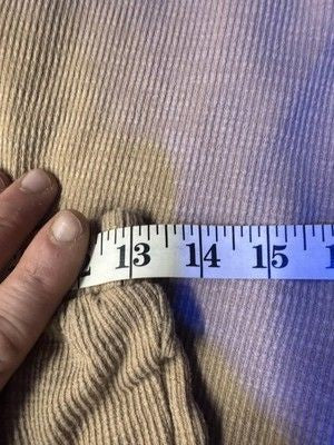 Chic Wide Leg Pants Womens Medium Tan Drawstring Ribbed Lounge Comfort Soft Cozy 4