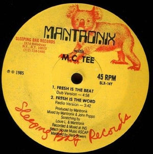 Mantronix With M.C. Tee Fresh Is The Word 12" Vinyl Record 2