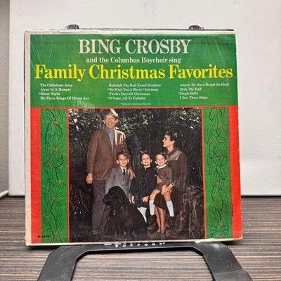 Bing Crosby Family Christmas Favorites Vinyl LP Record Used Holiday Music