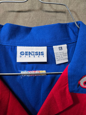 GENESIS Men's Red/Blue NASCAR Pit Shirt Valvoline Mark Martin #6 Size XL 2