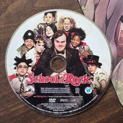 School of Rock DVD Kids Movie 2003 PG-13 Very Good Condition