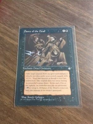 Magic The Gathering ICE AGE DANCE OF THE DEAD black card MTG 2